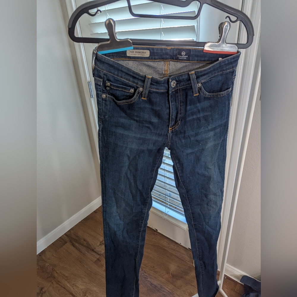 Adriano Goldschmied - Blue Denim Skinny Straight Jeans | size 25R